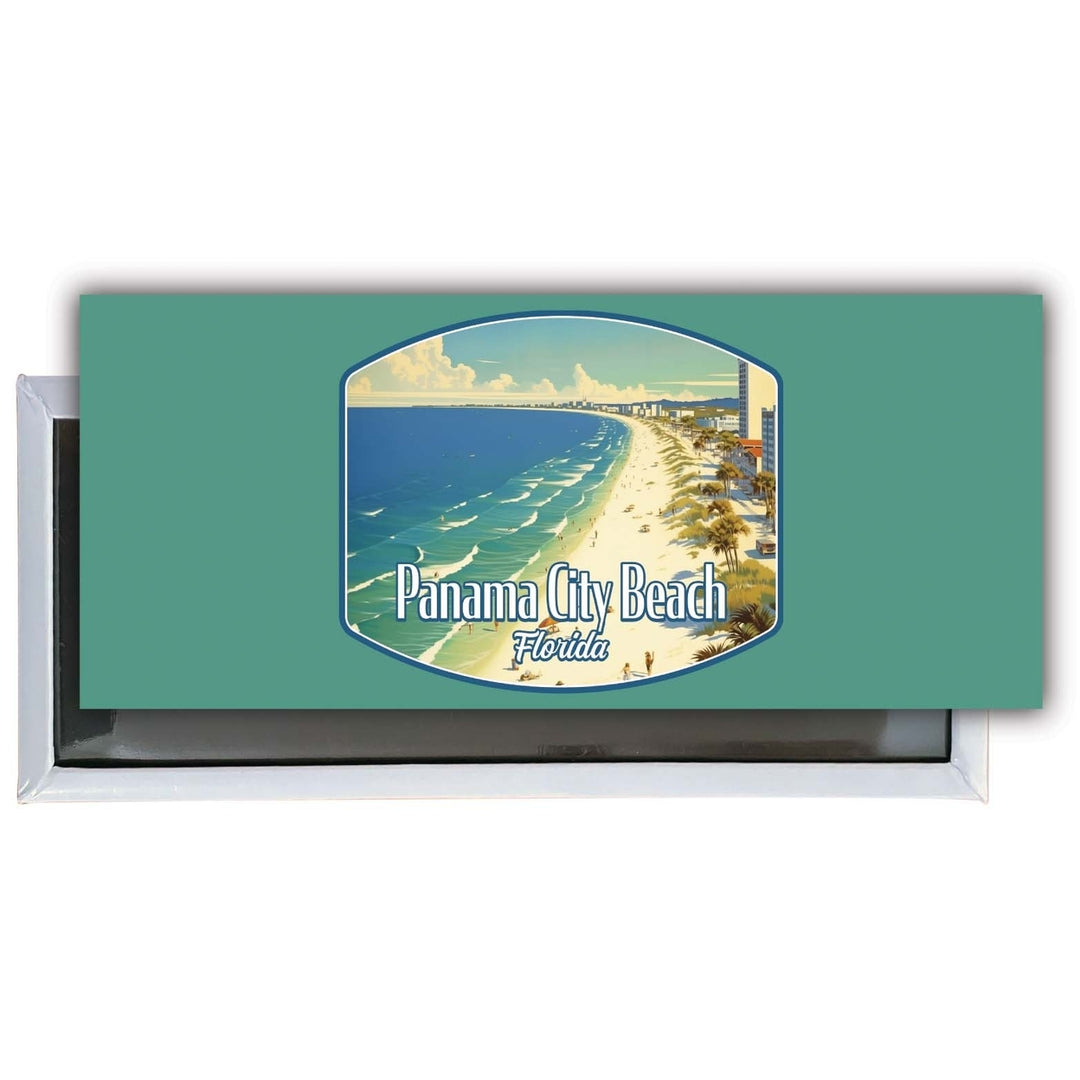 Panama City Beach Florida Design A Souvenir Fridge Magnet 4.75 x 2 Inch Image 1