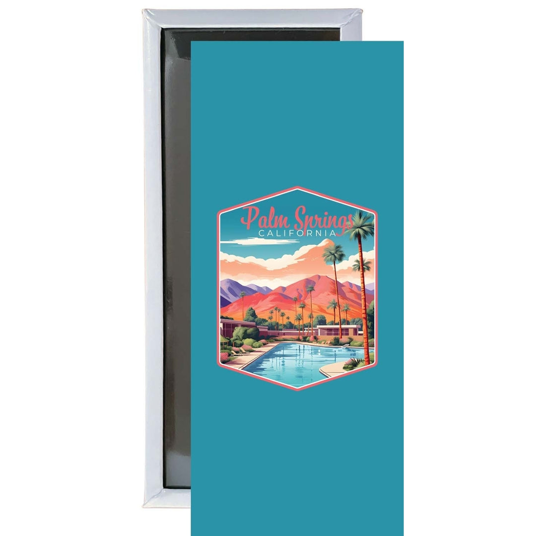 Palm Springs California Design B Souvenir Fridge Magnet 4.75 x 2 Inch Image 1