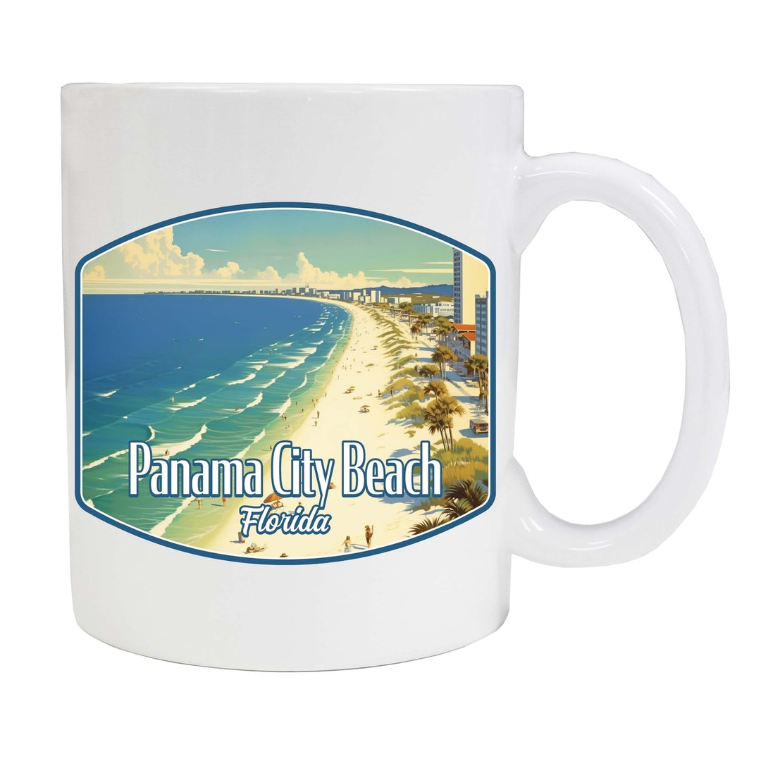 Panama City Beach Florida Design A Souvenir 12 oz Ceramic Coffee Mug Image 1