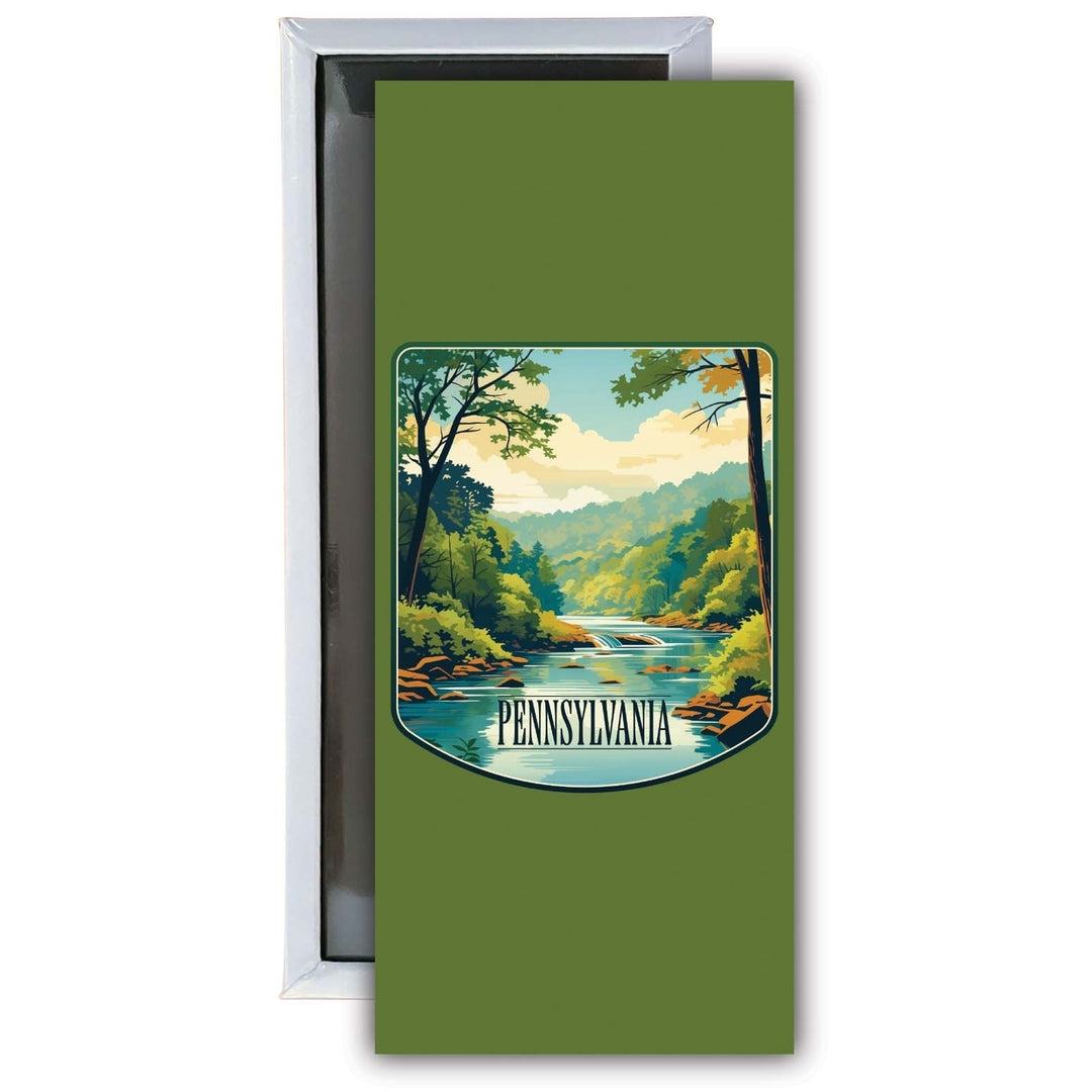 Pennsylvania Design B Souvenir Fridge Magnet 4.75 x 2 Inch Image 1