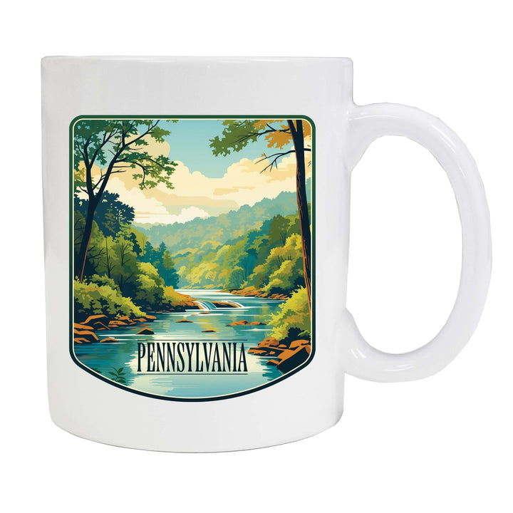 Pennsylvania Design B Souvenir 12 oz Ceramic Coffee Mug Image 1