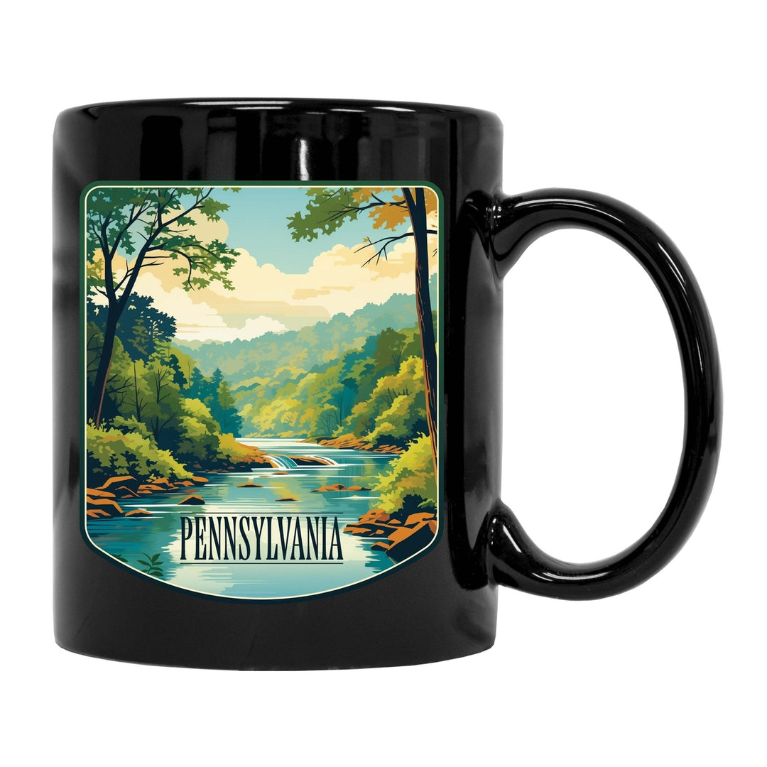 Pennsylvania Design B Souvenir 12 oz Ceramic Coffee Mug Image 2