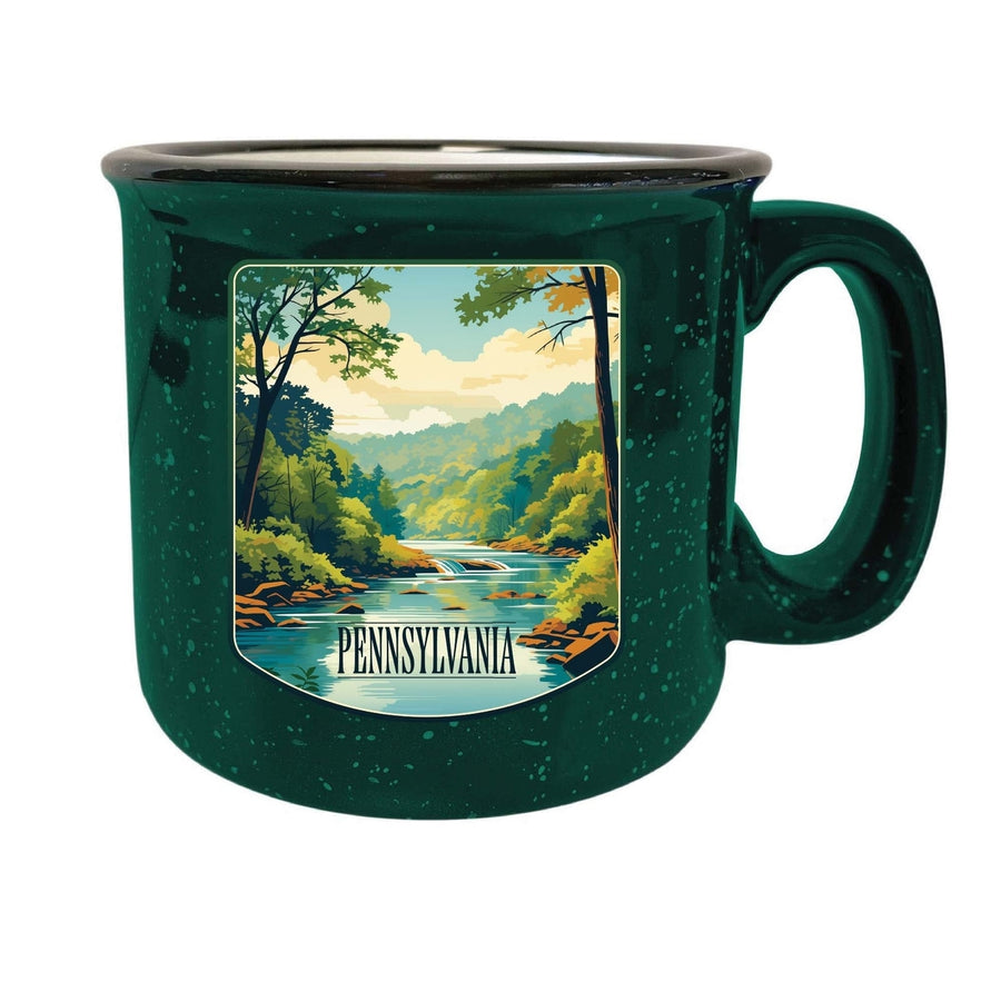 Pennsylvania Design B Souvenir 16 oz Ceramic camping mug Image 1