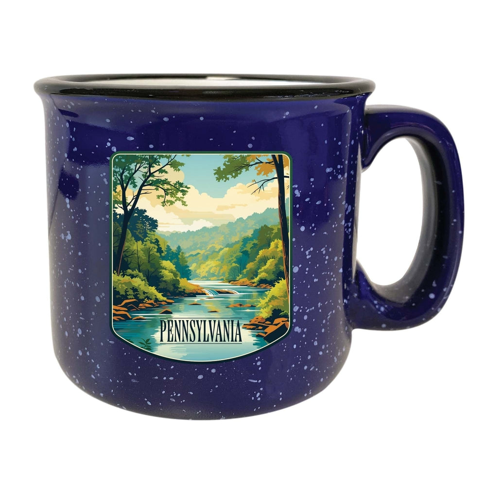 Pennsylvania Design B Souvenir 16 oz Ceramic camping mug Image 2