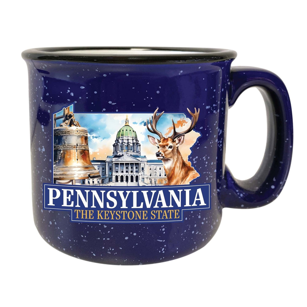 Pennsylvania Design D Souvenir 16 oz Ceramic camping mug Image 2