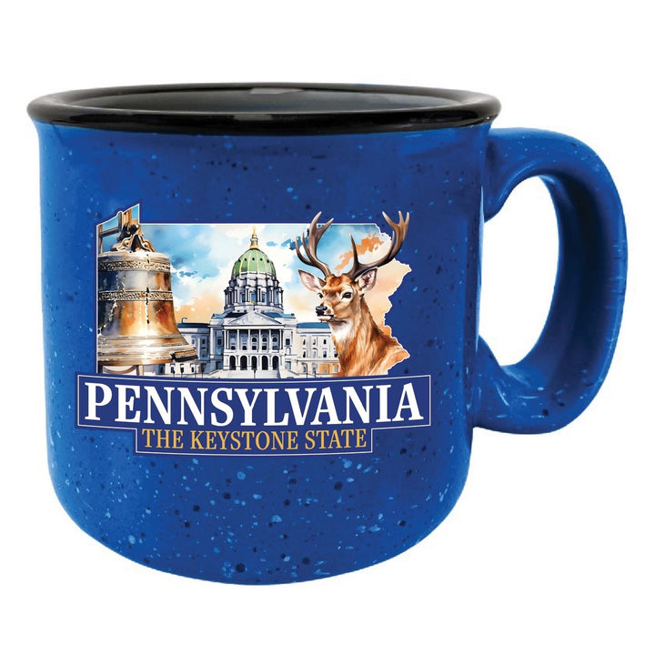 Pennsylvania Design D Souvenir 16 oz Ceramic camping mug Image 1