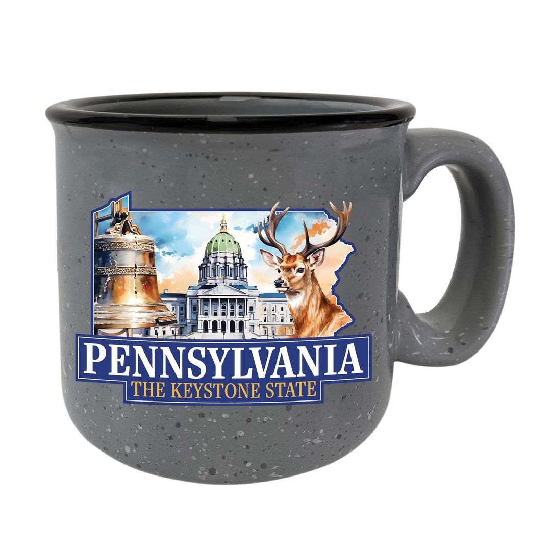 Pennsylvania Design D Souvenir 16 oz Ceramic camping mug Image 4