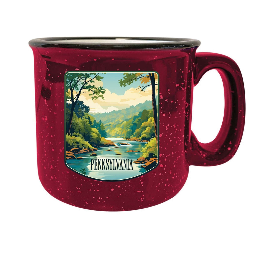 Pennsylvania Design B Souvenir 16 oz Ceramic camping mug Image 3