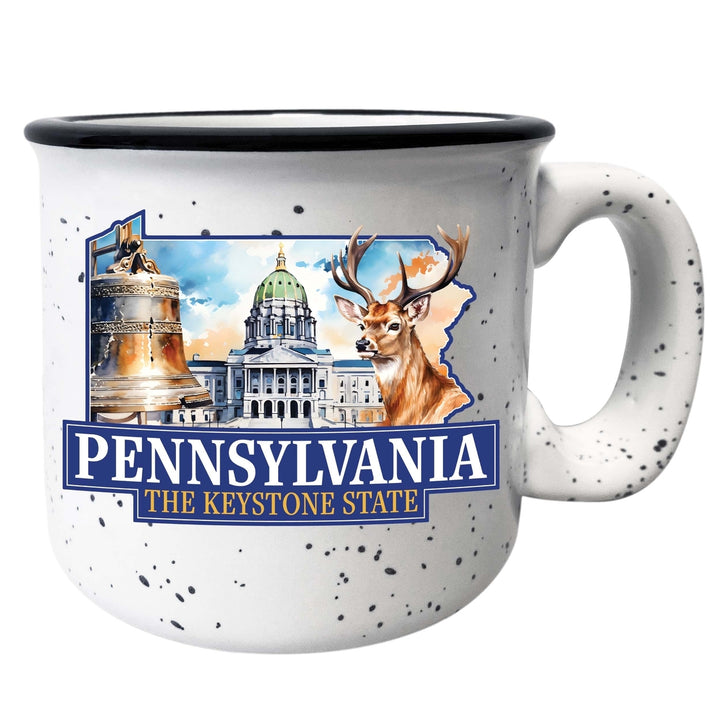 Pennsylvania Design D Souvenir 16 oz Ceramic camping mug Image 7