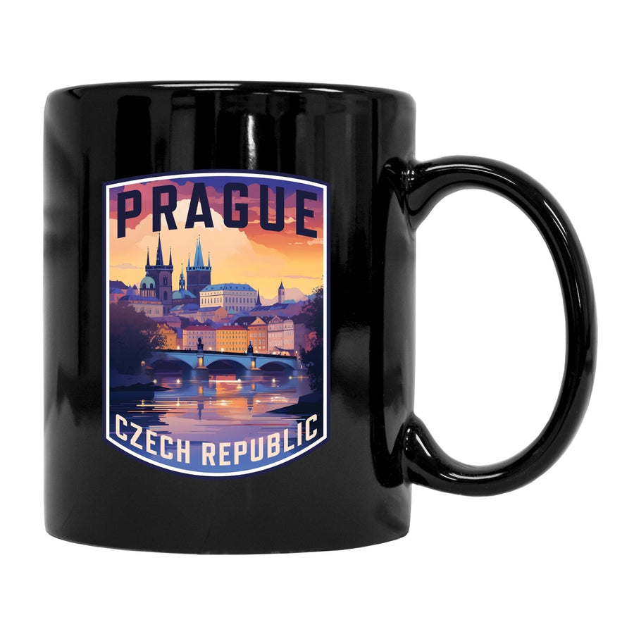 Prague Czech Republic Design B Souvenir 12 oz Ceramic Coffee Mug Image 1