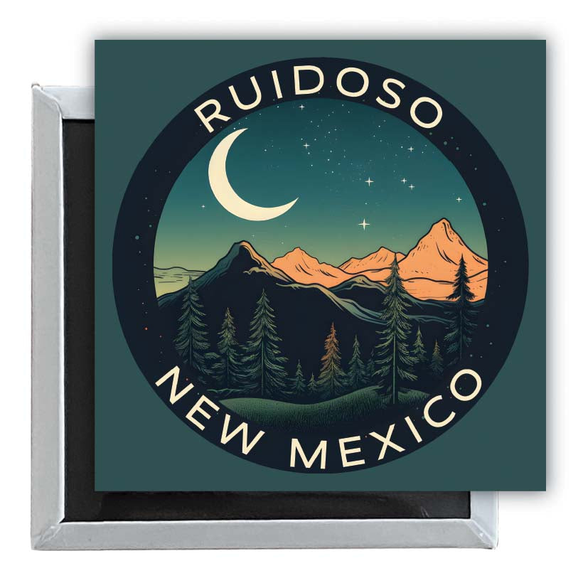 Ruidoso Mexico Design A Souvenir 2.5 x 2.5-Inch Fridge Magnet Image 1