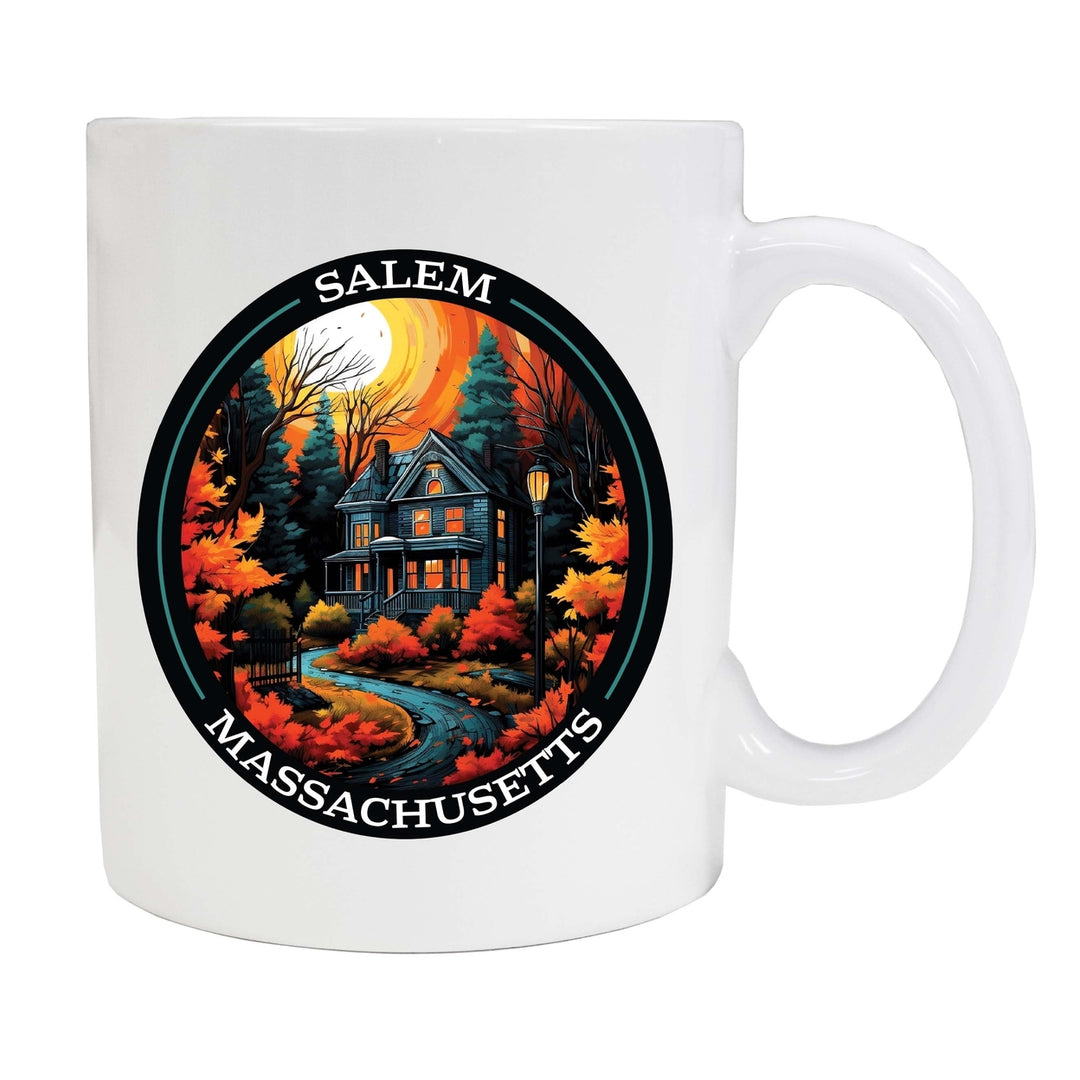 Salem Massachussettes Design B Souvenir 12 oz Ceramic Coffee Mug Image 1