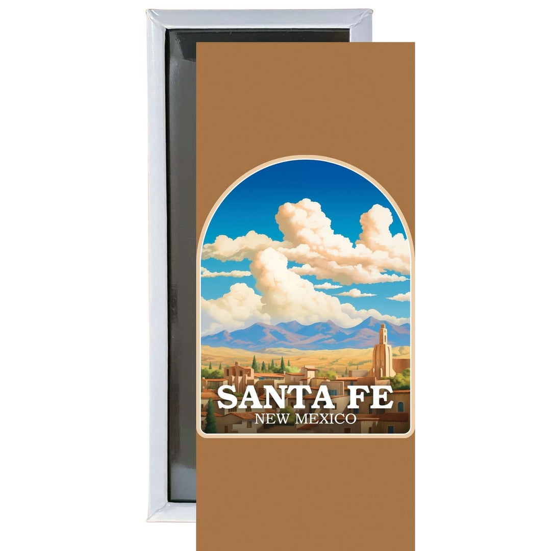 Santa Fe Mexico Design A Souvenir Fridge Magnet 4.75 x 2 Inch Image 1