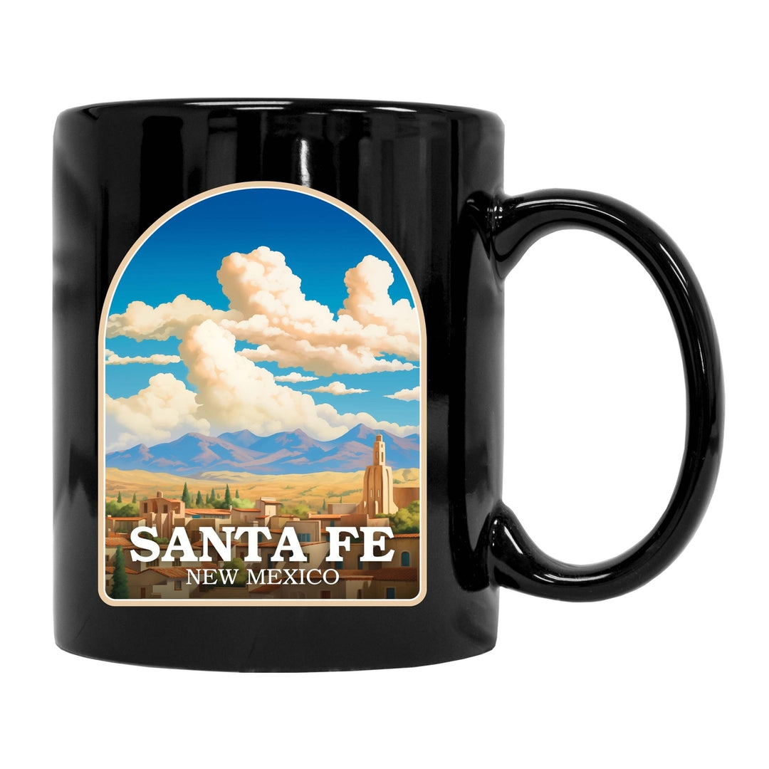 Santa Fe Mexico Design A Souvenir 12 oz Ceramic Coffee Mug Image 1