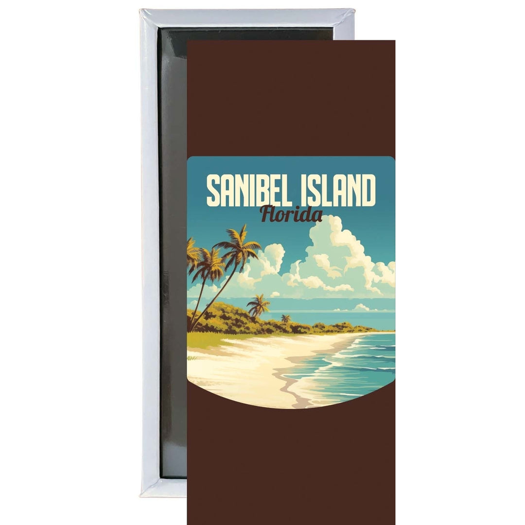 Sanibel Island Design A Souvenir Fridge Magnet 4.75 x 2 Inch Image 1