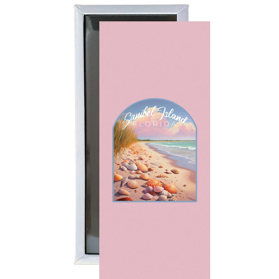 Sanibel Island Florida Design B Souvenir Fridge Magnet 4.75 x 2 Inch Image 1