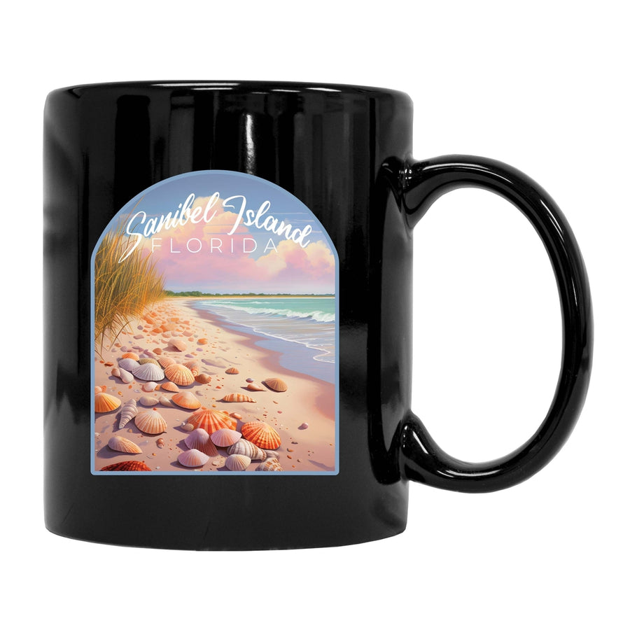 Sanibel Island Florida Design B Souvenir 12 oz Ceramic Coffee Mug Image 1