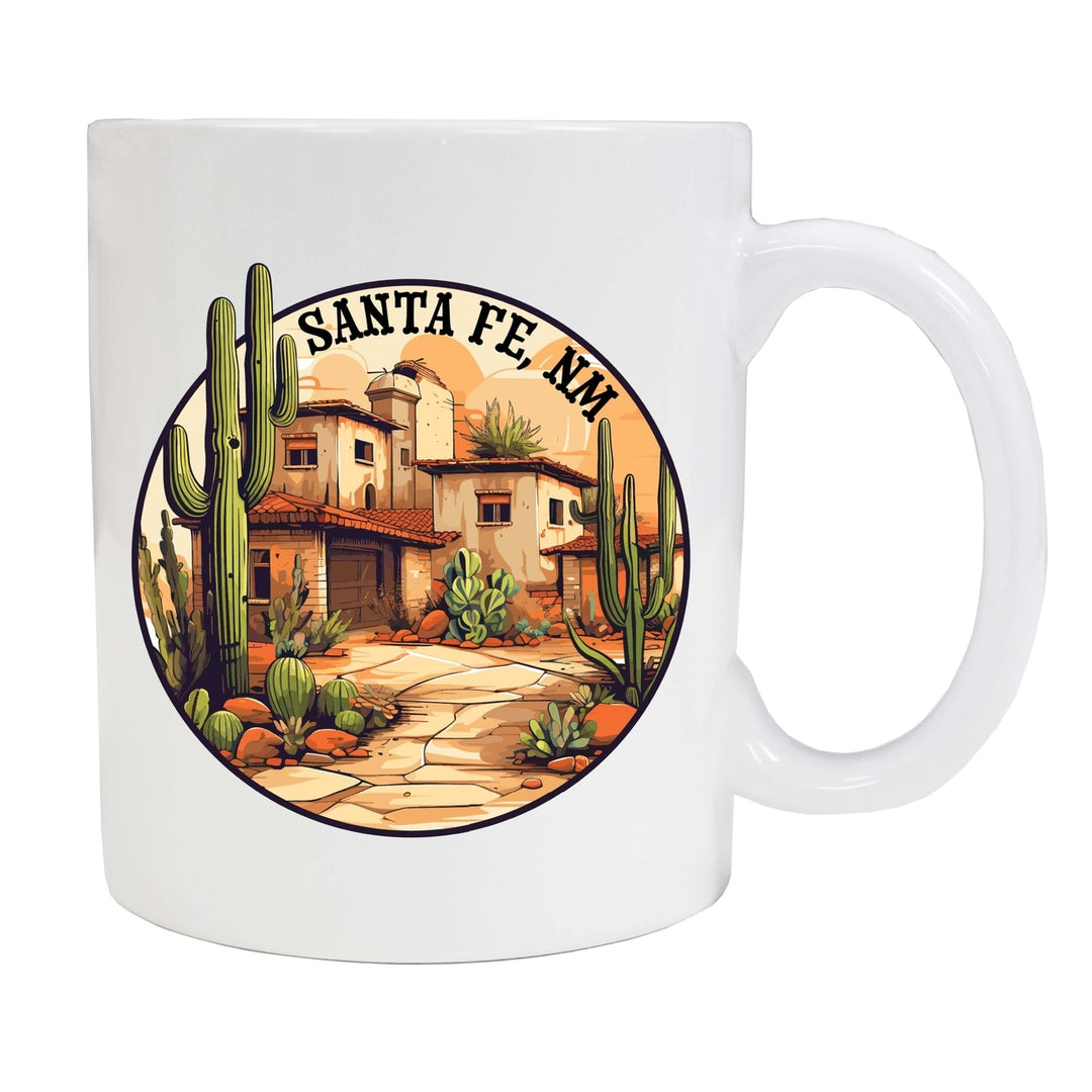 Santa Fe Mexico Design D Souvenir 12 oz Ceramic Coffee Mug Image 1