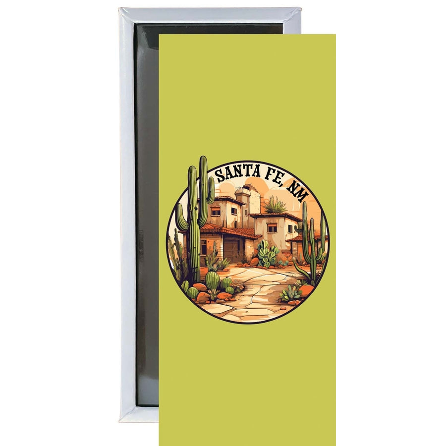 Santa Fe Mexico Design D Souvenir Fridge Magnet 4.75 x 2 Inch Image 1