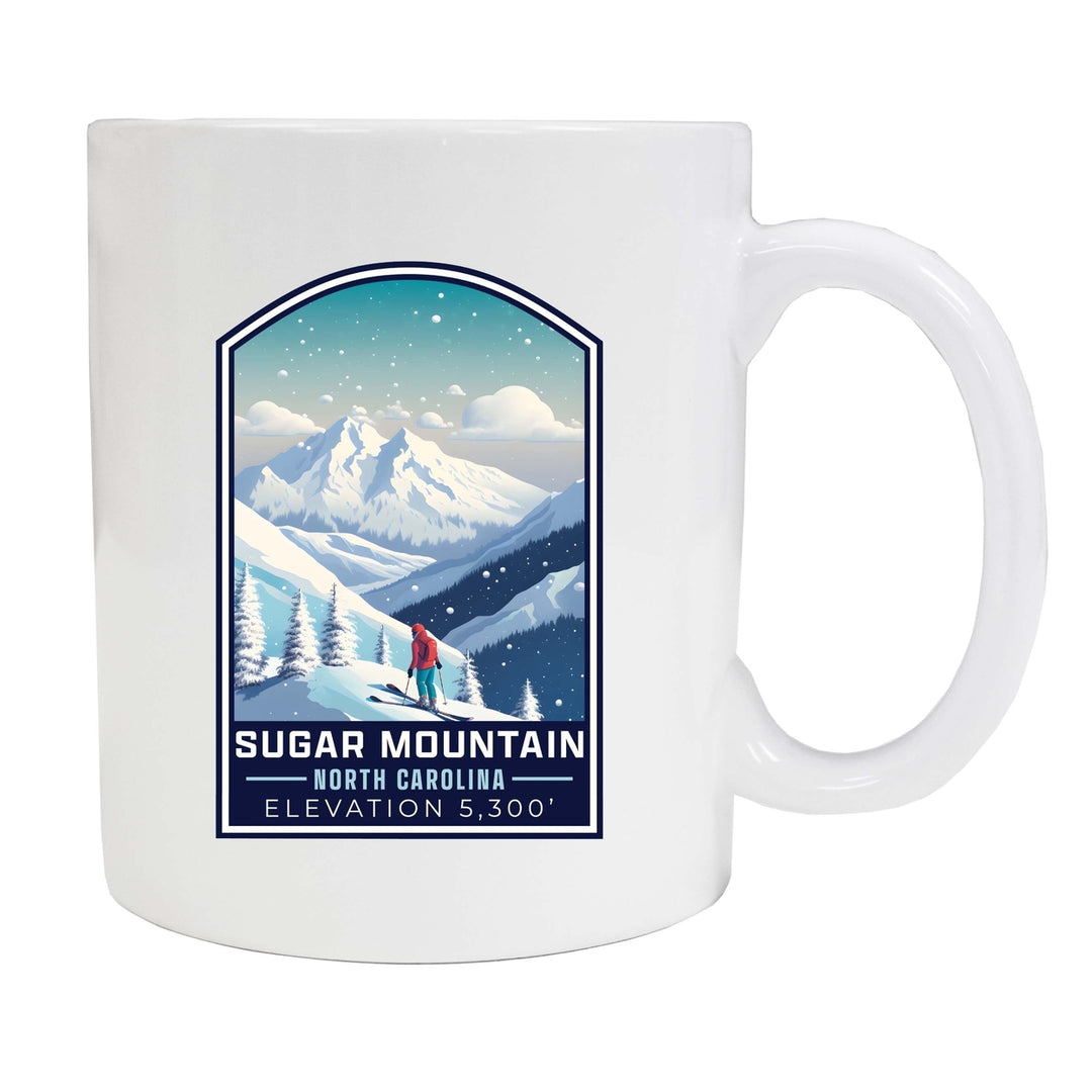 Sugar Mountain North Carolina Design B Souvenir 12 oz Ceramic Coffee Mug Image 1