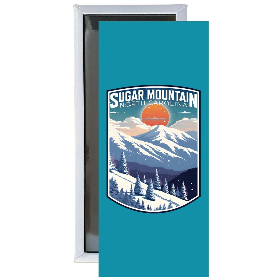 Sugar Mountain North Carolina Design A Souvenir Fridge Magnet 4.75 x 2 Inch Image 1