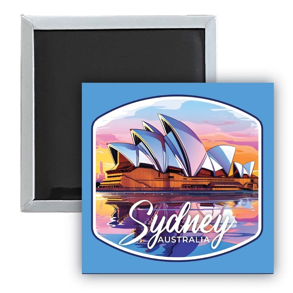 Sydney Australia Design A Souvenir 2.5 x 2.5-Inch Fridge Magnet Image 1