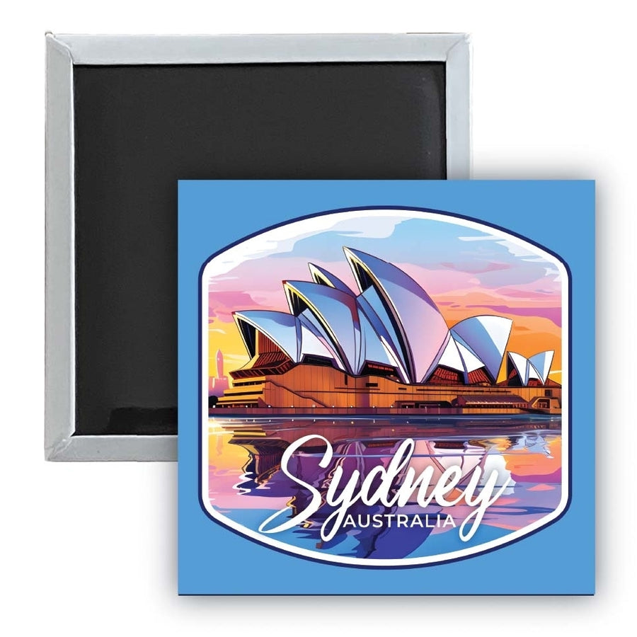 Sydney Australia Design A Souvenir 2.5 x 2.5-Inch Fridge Magnet Image 1