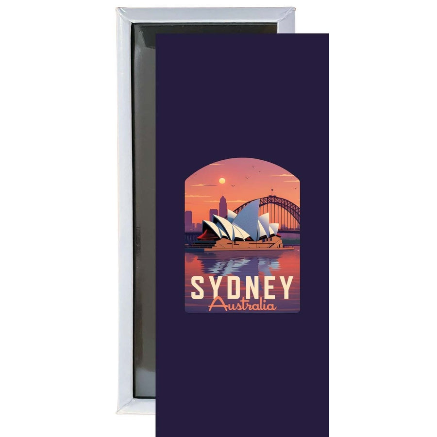 Sydney Australia Design B Souvenir Fridge Magnet 4.75 x 2 Inch Image 1