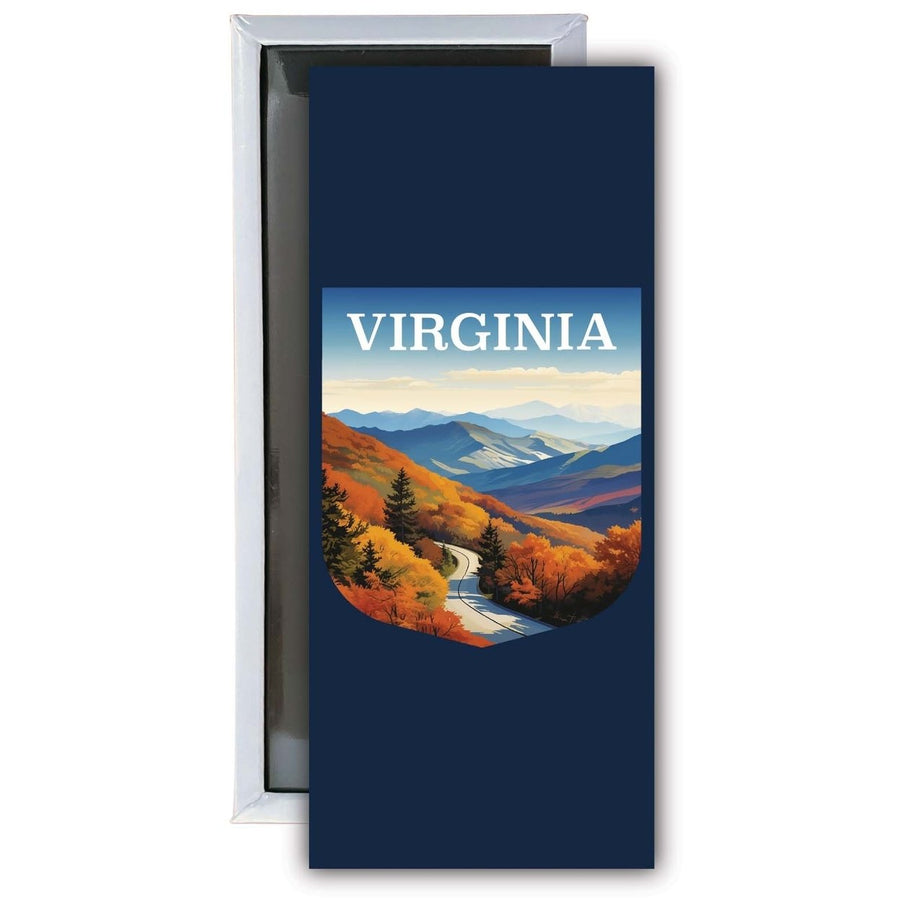 Virginia Design A Souvenir Fridge Magnet 4.75 x 2 Inch Image 1