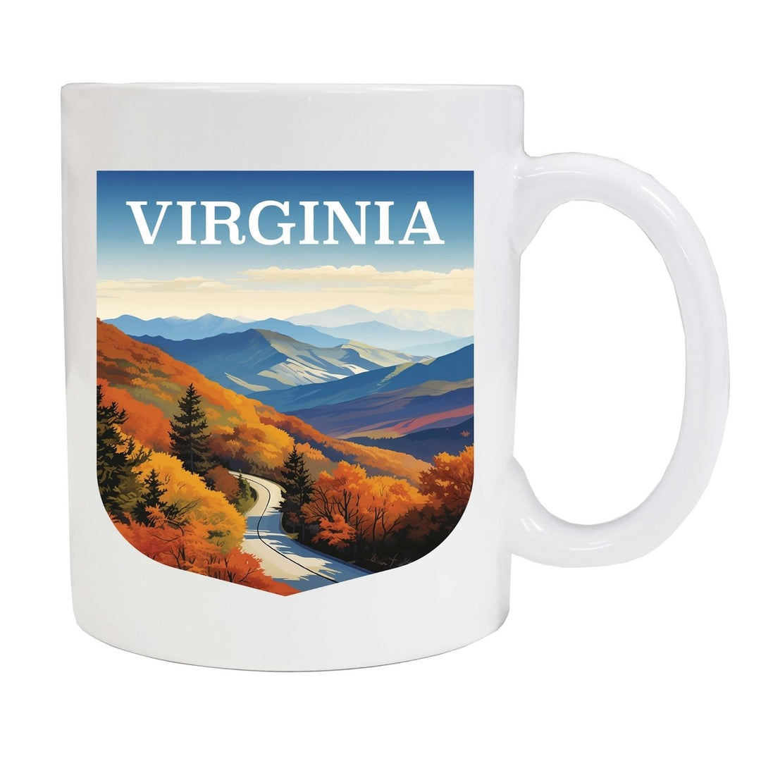 Virginia Design A Souvenir 12 oz Ceramic Coffee Mug Image 1