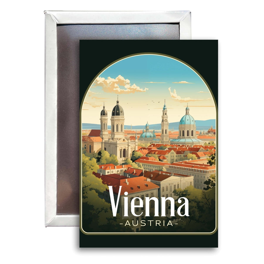 Vienna Austria Design A Souvenir Refrigerator Magnet 2.5"X3.5" Image 1