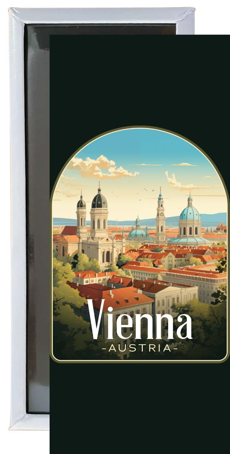 Vienna Austria Design A Souvenir Fridge Magnet 4.75 x 2 Inch Image 1