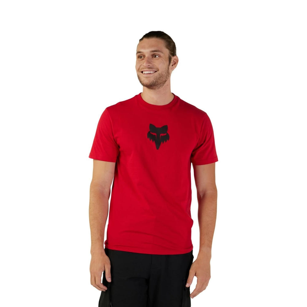 Fox Racing Mens Fox Head Ss Prem Tee BLACK Image 2