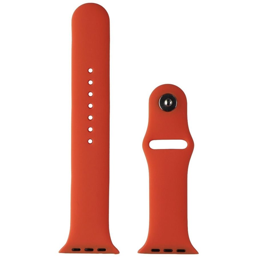 Generic Silicone Watch Band for Apple Watch 42/44/45/49mm - Orange / Large Image 1