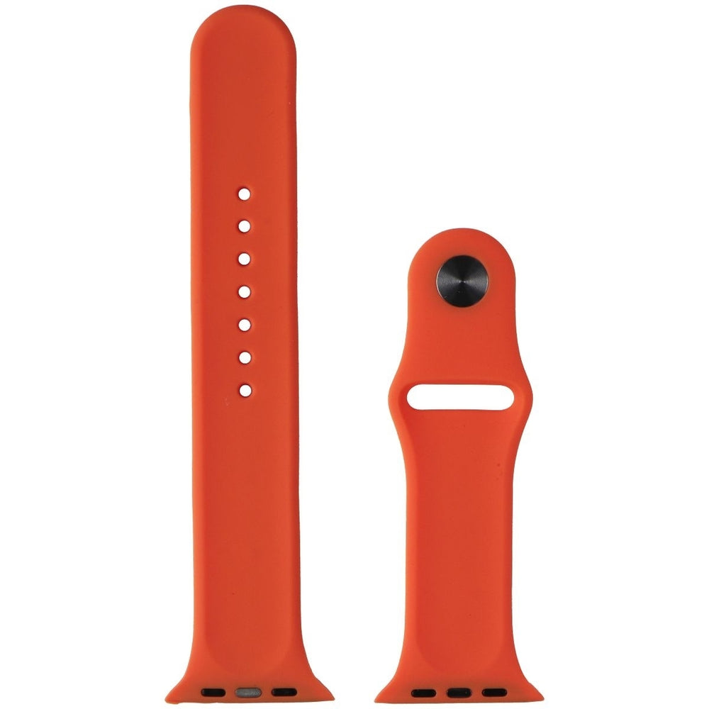 Generic Silicone Watch Band for Apple Watch 42/44/45/49mm - Orange / Large Image 2