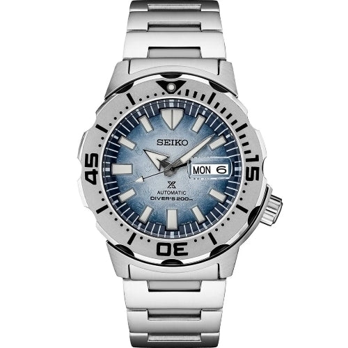 Seiko Prospex Ocean Frost Monster Special Edition Steel Watch SRPG57 Image 1