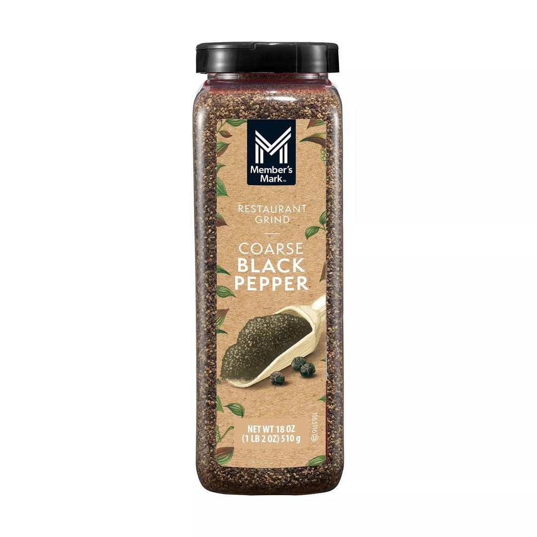 Members Mark Restaurant Coarse Black Pepper 18 Ounce Image 1