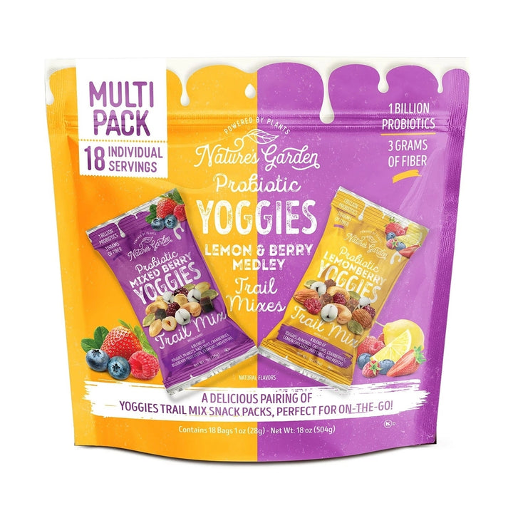 Natures Garden Yoggies Trail Mix Variety Pack 1 Ounce (Pack of 18) Image 1