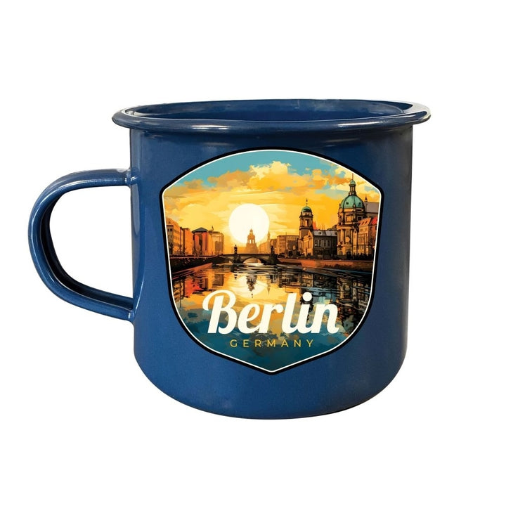 Berlin Germany Design C Souvenir Tin Camper Coffee Mug Image 1