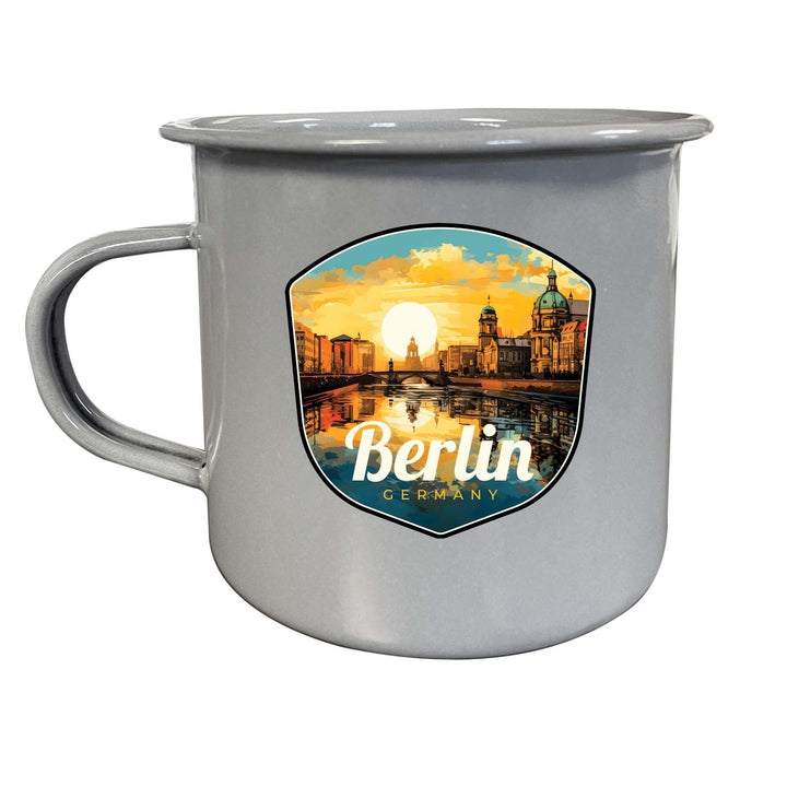 Berlin Germany Design C Souvenir Tin Camper Coffee Mug Image 2