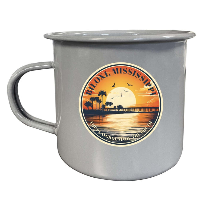 Biloxi Mississippi Design A Souvenir Tin Camper Coffee Mug Image 1