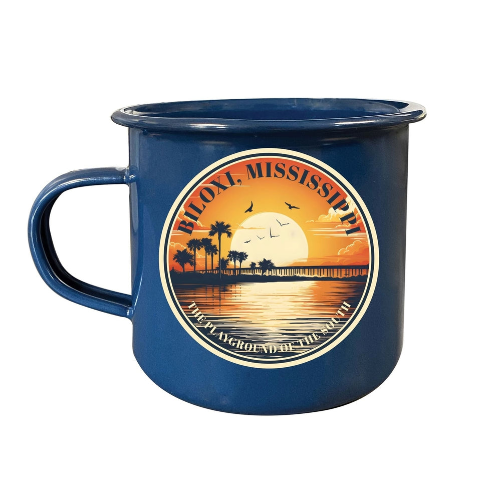 Biloxi Mississippi Design A Souvenir Tin Camper Coffee Mug Image 2