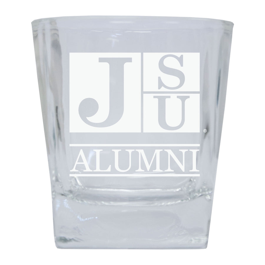 Jackson State University Etched Alumni 8 oz Whiskey Rocks Glass Officially Licensed Collegiate Product Image 1