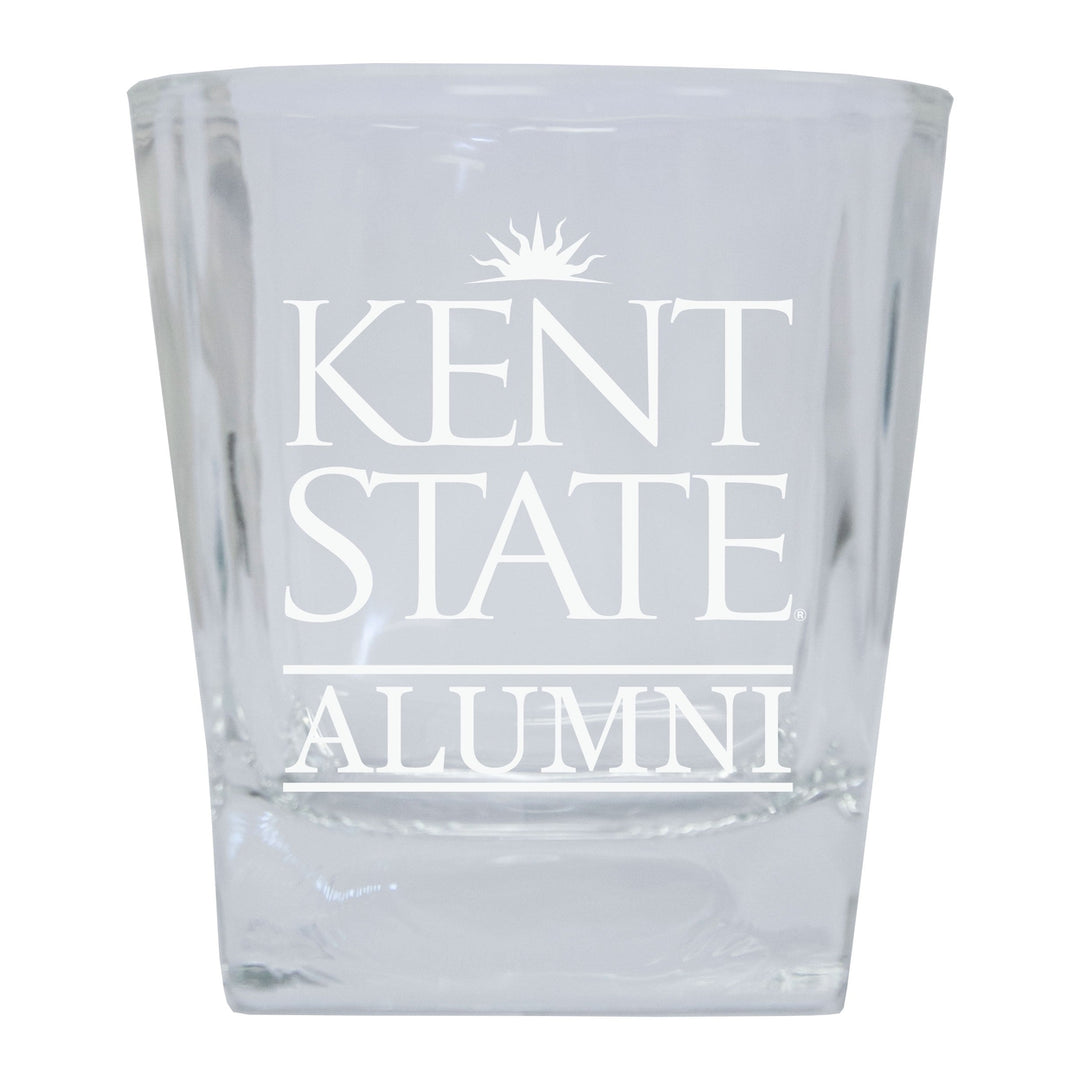 Kent Golden Flashes Etched Alumni 8 oz Whiskey Rocks Glass Officially Licensed Collegiate Product Image 1