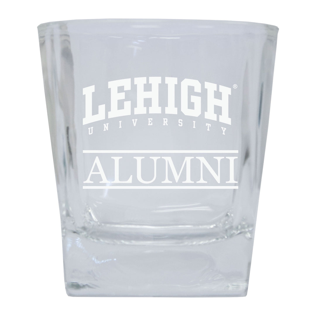 Lehigh University Mountain Hawks Etched Alumni 8 oz Whiskey Rocks Glass Officially Licensed Collegiate Product Image 1