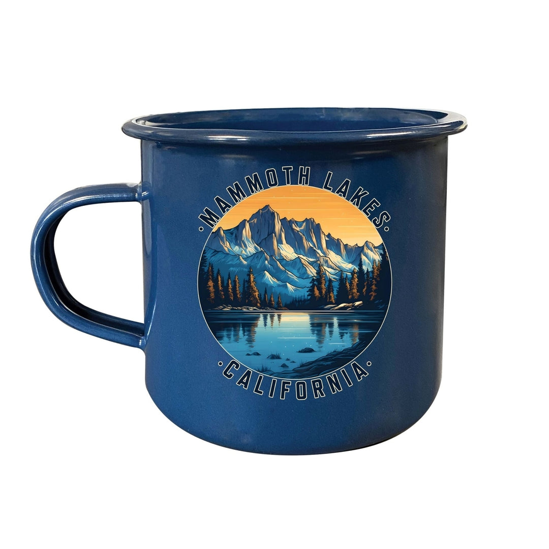 Mammoth Lakes California Design B Souvenir Tin Camper Coffee Mug Image 2