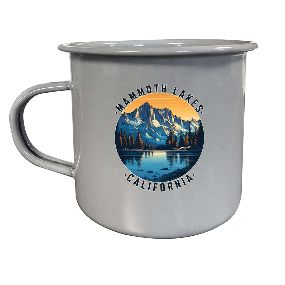 Mammoth Lakes California Design B Souvenir Tin Camper Coffee Mug Image 3