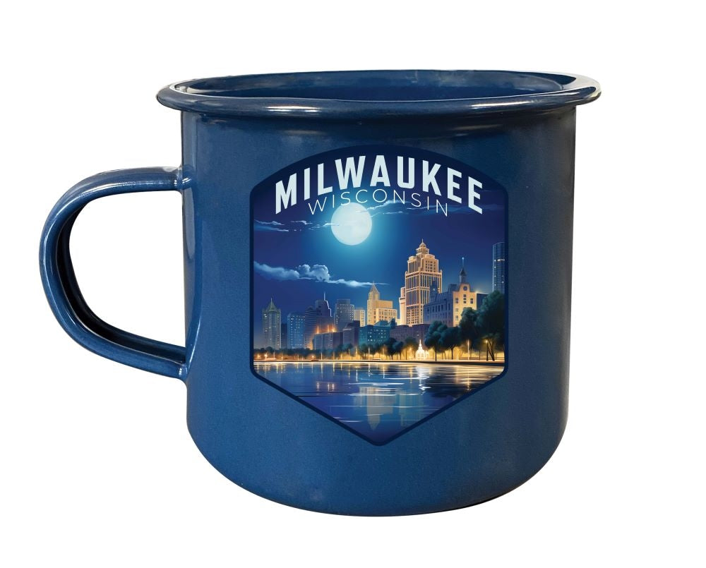 Milwaukee Wisconsin Design B Souvenir Tin Camper Coffee Mug Image 2