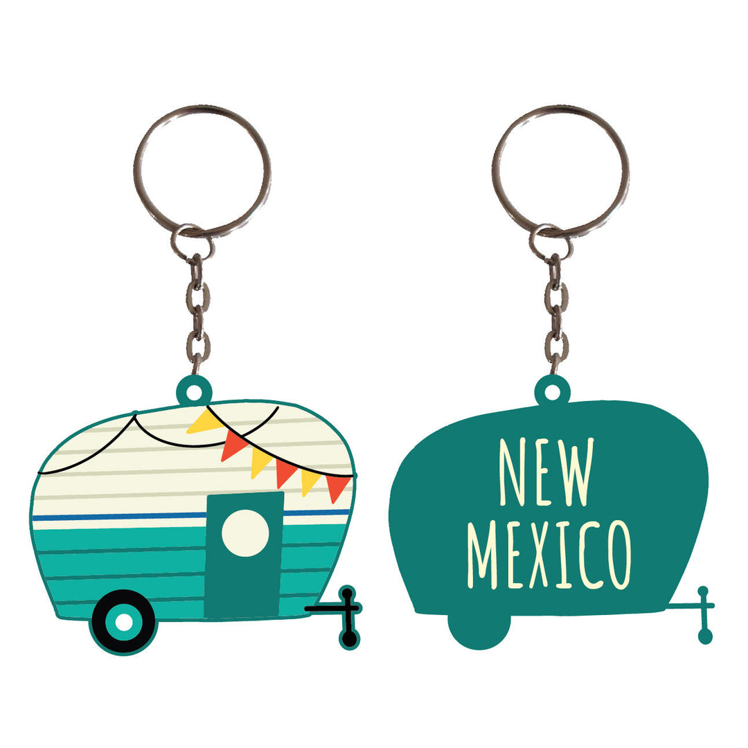 Mexico Souvenir Camper Metal Keychain Image 1