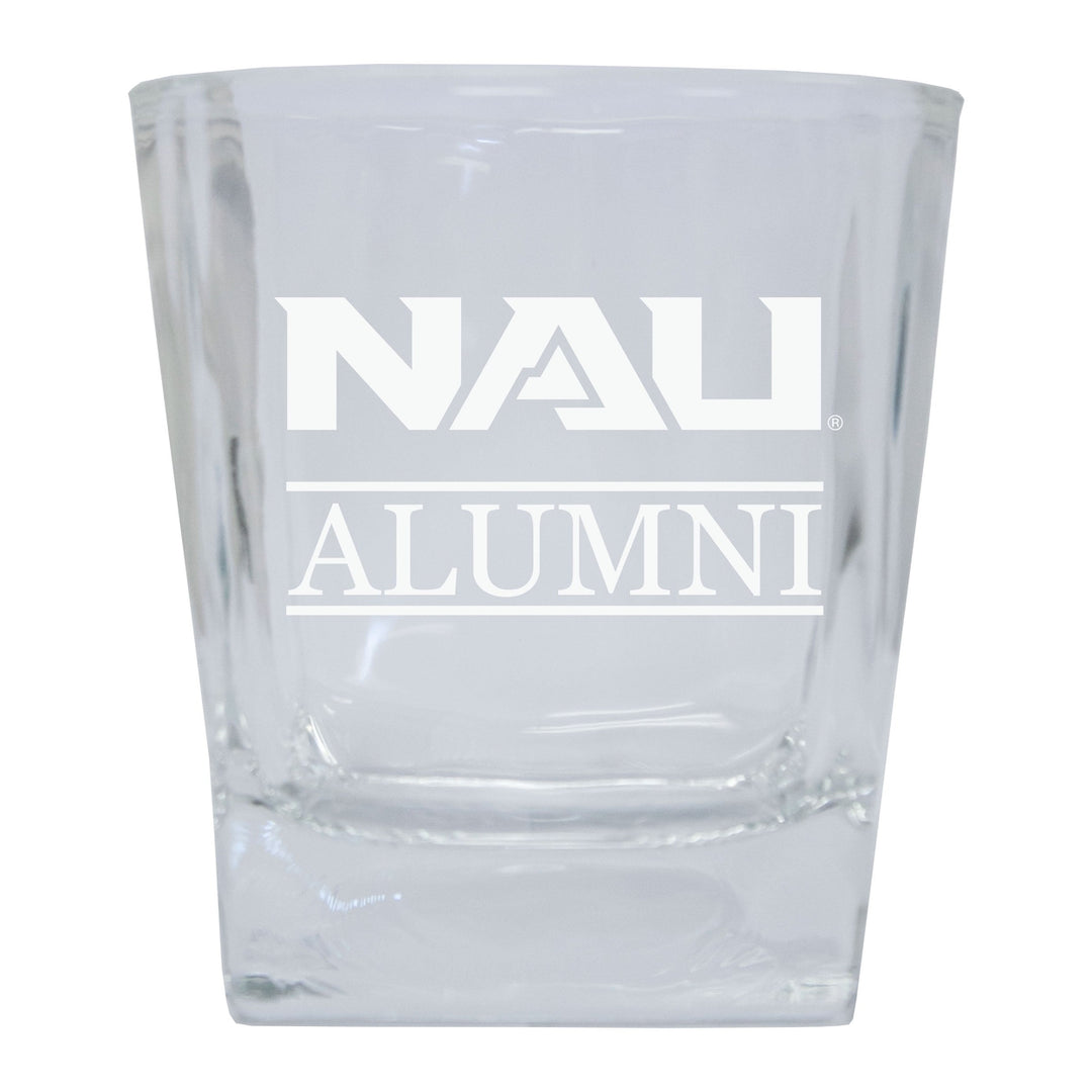 Northern Arizona Lumberjacks Etched Alumni 8 oz Whiskey Rocks Glass Officially Licensed Collegiate Product Image 1